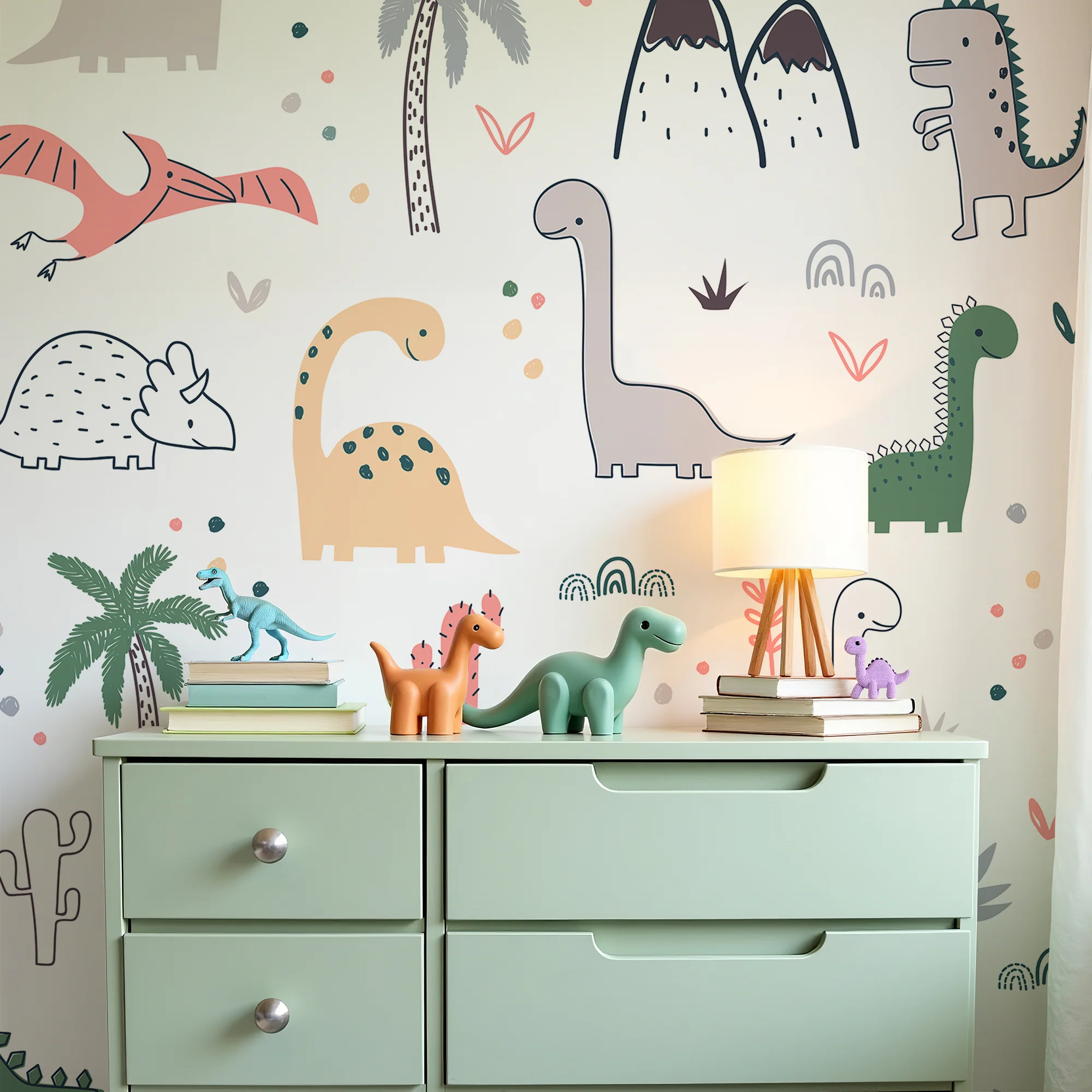 Gallines - Children's Dinosaur Wallpaper Mural
